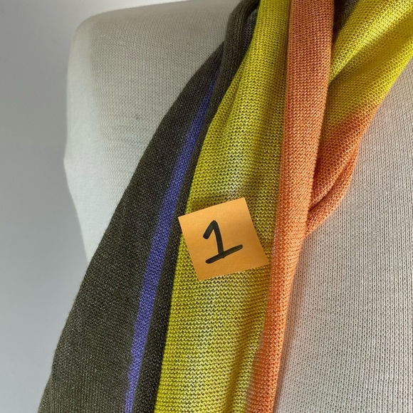 ADORE Women's Medium Sleeveless Floral Art Longline Drape Cardigan Duster Boho - Picture 10 of 10